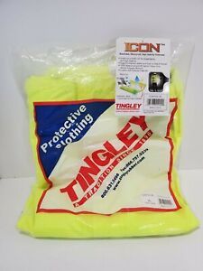 Tingley 024122 Rain Bib Overall, Yellow, Neoprene XL