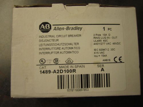 NEW ALLEN-BRADLEY 1489-A2D100R CIRCUIT BREAKER 10A