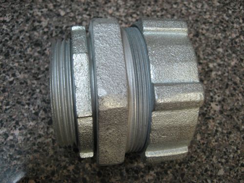 GALVANIZED ELECTRICAL EMT INSULATED PANEL FITTING CONDUIT COMPRESSION HUB 2 1/2