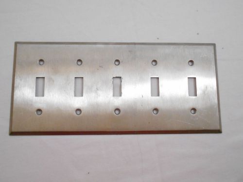 4-Gang Toggle Switch Cover Wallplates (Stainless Steel) 8.25 x 4.5 in