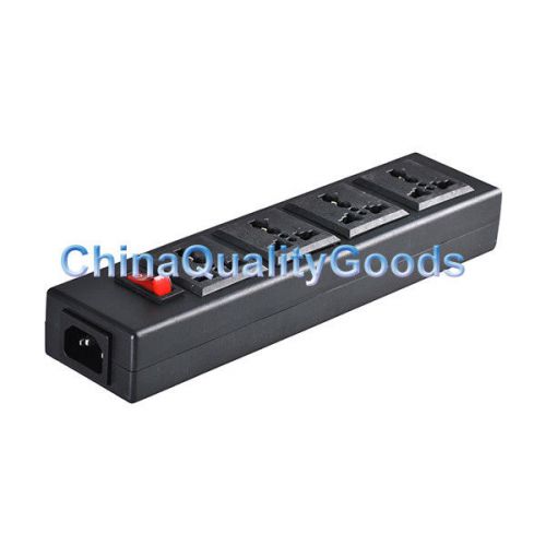 Iec 3pin versatile 4outlet ac power strip converter socket connector adapter for sale