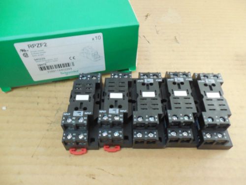 Schneider relay socket/base rpzf2 16a 250v 2.5kv lot of 5 new for sale