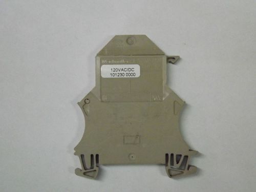 Weidmuller wsi 6/ld 1012300000 new box of 120 hinged fuse terminal block 120vac for sale