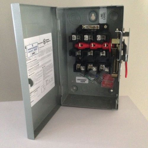 Ge spec setter three 3 phase (3-pole) heavy duty safety switch for sale