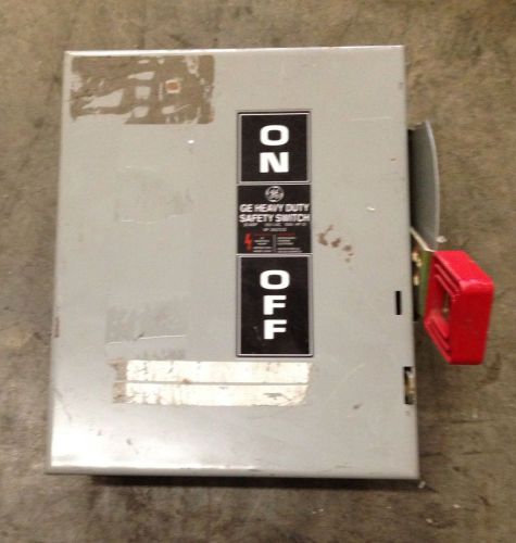 GE 30 Amp 600V 3P Non Fusible Disconnect Switch THN3361