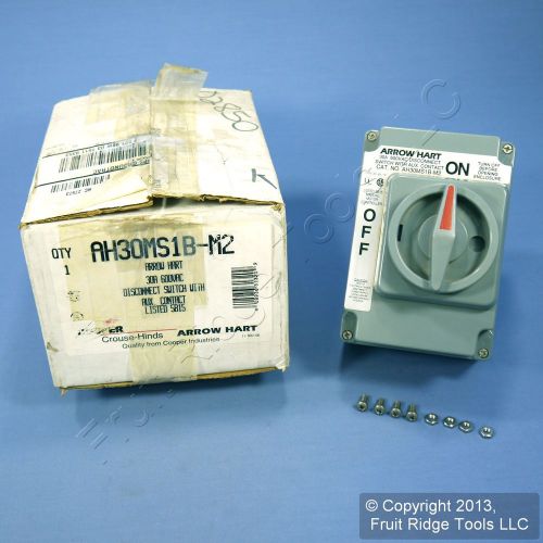 Arrow hart non-fused 30a 600v manual disconnect switch w/ auxillary contacts for sale
