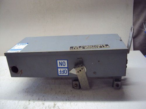 Westinghouse 3ph bus duct fusible switch 2528d46g03 60 amp  used for sale