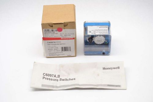 NEW HONEYWELL C6097A1111 GAS PRESSURE 1.5-7 PSI 120/240V-AC SWITCH B427954