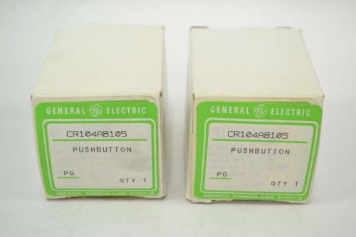 LOT 2 NEW GENERAL ELECTRIC GE CR104A8105 GREEN PUSHBUTTON 150V-AC B353958