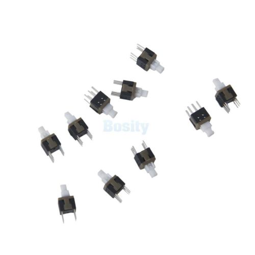 10pcs 5.8x5.8mm 6 Pins Cap Self-Locking Type Switch Button Control Touchtone