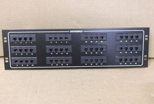Ortronics modular quadframe telco patch panels for sale