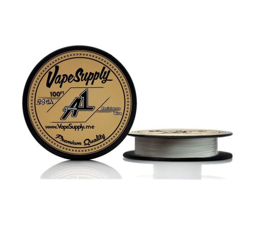 Kanthal 24 gauge awg a1 round wire 120ft roll 0.51mm , 2.04 ohms/ft resistance for sale