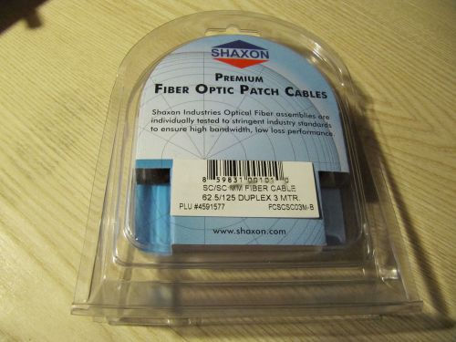 NEW Fiber Optic Patch Cable, SC/SC 3M