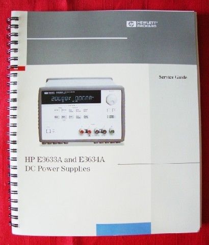 Hp hewlett packard e3633a/e3634a power supply guide for sale