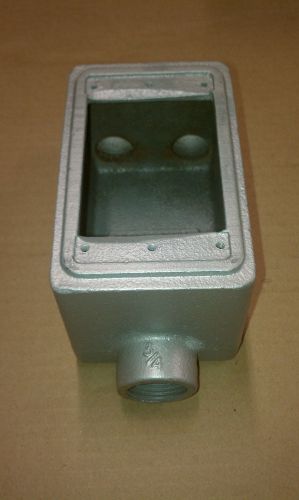 Gedney  FDCC175  3/4&#034; Cast Single Gang Device Box  FDCC-1-75