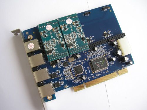 2 fxs modules 400p tdm ax400p a400p pci tdm400p x400p pbx voip pbx pabx asterisk for sale