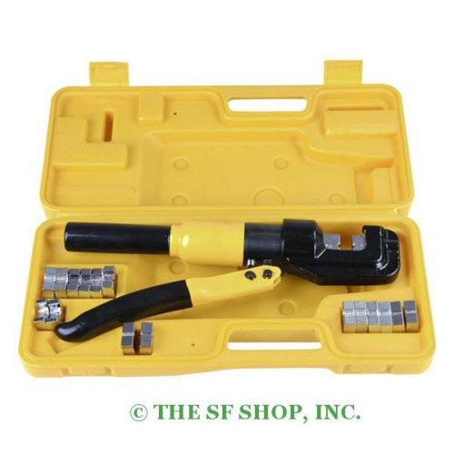 10 Ton 9 Dies Hydraulic Wire Terminal Battery Cable Crimper