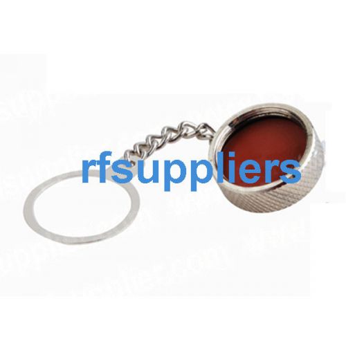 10pcs dust cap for n jack female rf connector with ring chain hot!! for sale