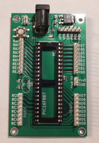 Discounted paxstarter dip40 development board w/ pic16f887 (same as pic16f877a) for sale