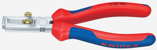 Knipex 11-05-160 6.3&#034; wire insulation strippers - chrome multigrip for sale