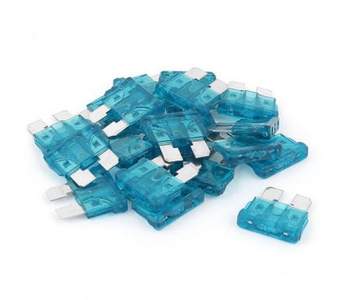 Motorcycle car auto blue plastic shell mini blade fuse 15a 20 pcs for sale
