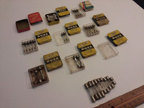 over 30 Buss Fuses SFE 20 14 30 Vintage Tins Electrical old antique noma trw
