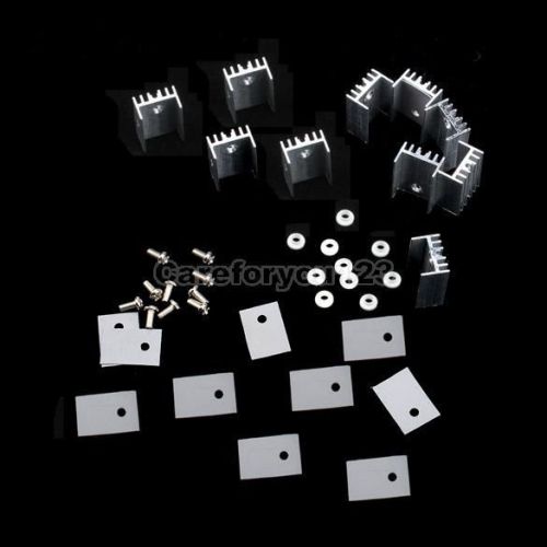 10pcs to-220 silver heatsink heat sink for voltage regulator or mosfet for sale