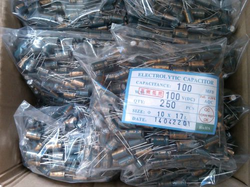 100v100uf 100v 10x17mm electrolytic capacitor   250pcs for sale