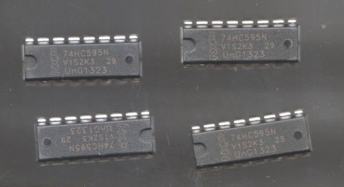 100pcs  SN74HC595N DIP-16 SN74HC595 74HC595N 74HC595 IC Made by NXP US Seller