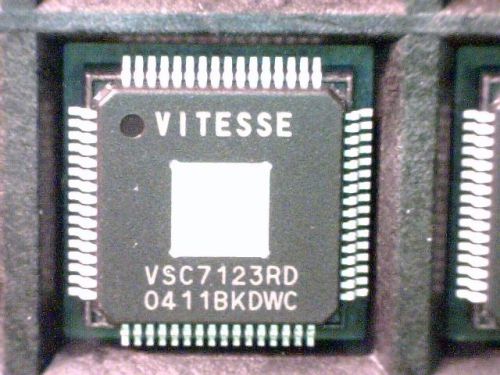 10-pcs ethernet txrx single chip 1-port 3.3v 1.25gbps/1.0625gbps tqfp vsc7123rd for sale