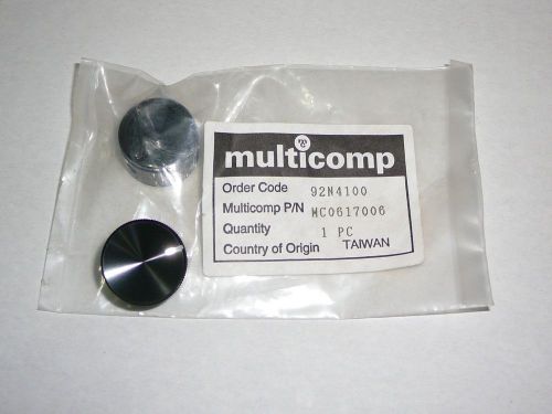 2) Multicomp Aluminum Anodized Quality Control Knobs for 1/4&#034; Shaft  REDUCED!!