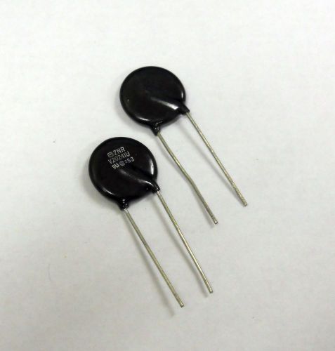 Lot (50) Metal Oxide Varistors (MOV&#039;s) 20mm, 250 MCOV, Black, Two Leg