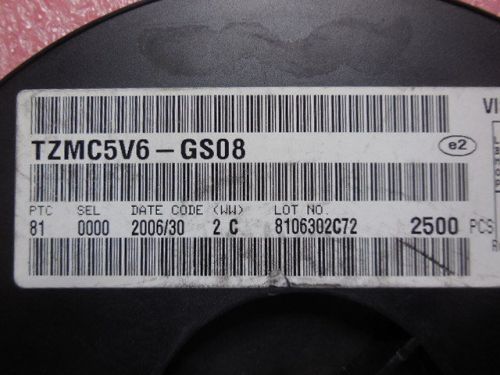 7500 PCS VISHAY TZMC5V6-GS08