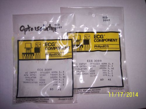 NEW OLD STOCK ECG 3089 IC Optocoupler/Isolator