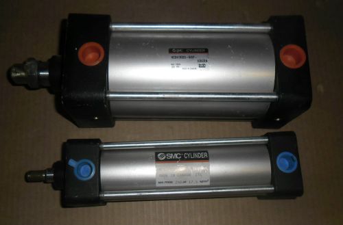 Lot of 2 smc tie-rod cylinder ncda1b325-0450-x35cdn + nca1kb200-0500n for sale