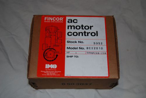 Boston Gear Fincor AC Motor Control Model BCX2010 208V 1 HP new in box