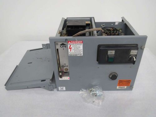 Square d 8536 sco3 starter size1 600v 10hp disconnect fusible mcc bucket b334194 for sale