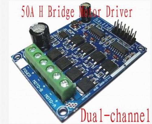 50a dual-channel h bridge motor driver module for arduino robot servo dc 3-15v for sale