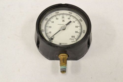 Ashcroft 0-700kpa pressure 0-100psi 5 in 1/4 in npt gauge b299795 for sale