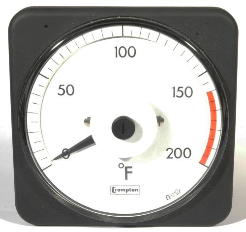 New crompton temperature gauge 200 ° f w/ over temp alarm --- guage for sale