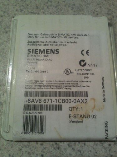 SIEMENS 6AV6 671-1CB00-0AX2 Compact Flash Card