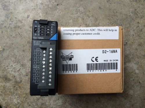 Automation Direct - D2-16NA-16-Point Input Module 110VAC 2 Commons isolated NEW