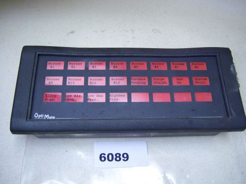 (6089) Automation Direct Annunciator Panel OP-1124 24 Red LEDs Optimate