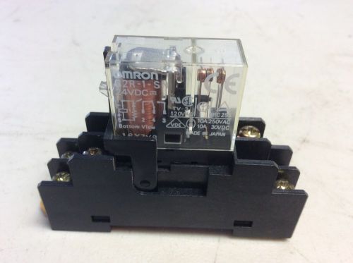Omron G2R-1-SN Pilot Relay 24 VDC Coil 10 Amp 250 VAC 30 VDC Contacts G2R1SN