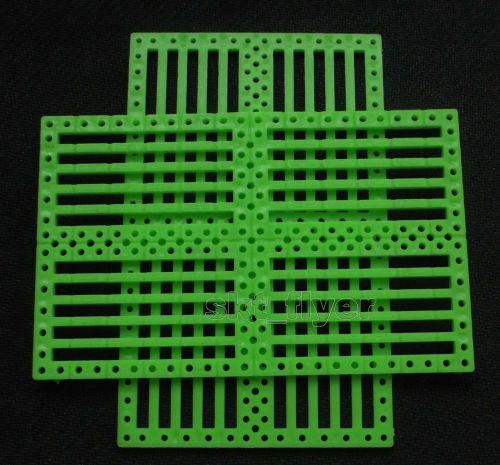 2pcs Car Chassis Perforated Plastic Panel Car Frame DIY For Robot Toy