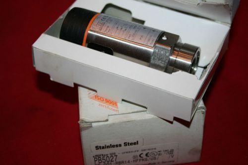 NEW ifm efector PB5027 PB-001-RBR14-HFPKG/US Pressure Sensor BNIB