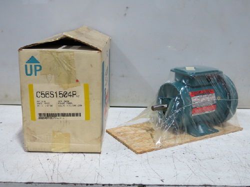 RELIANCE ELECTRIC C56S1504P MOTOR,3/4 HP,1-PHASE,115/208-230 V,RPM: 3450