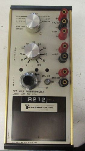 Transmation 1030 calibrator Used BR