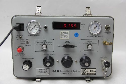 Eaton consolidated controls pressure calibrator upc5100 b, 117v, 50/60hz vac for sale