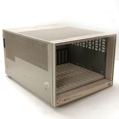 Hewlett packard hp e1401b c vxi plug &amp; play high power mainframe 13-slots for sale